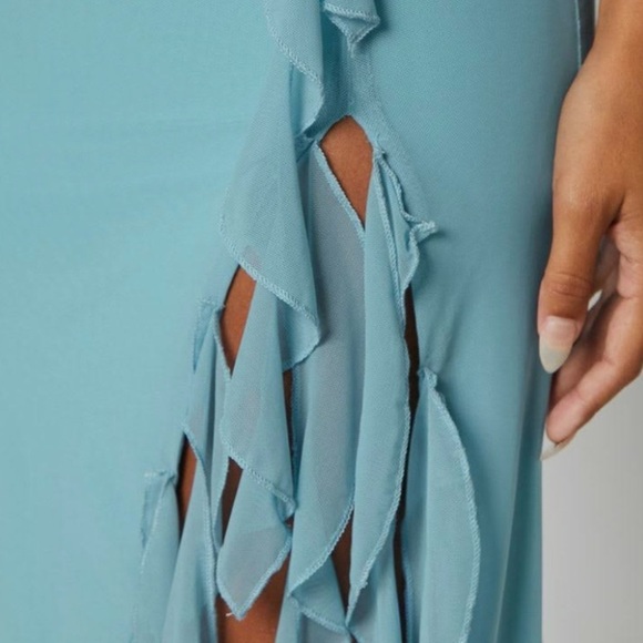 NWT Beginning Boutique Kalani Blue Maxi Dress Size 4 - Picture 5 of 10